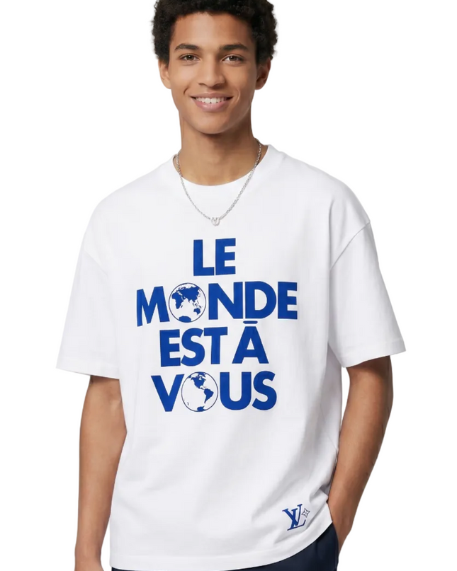 Intarsia The World is Yours T-shirt – product view 2
