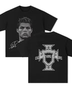 Ronaldo Black Football Short-Sleeve T-Shirt