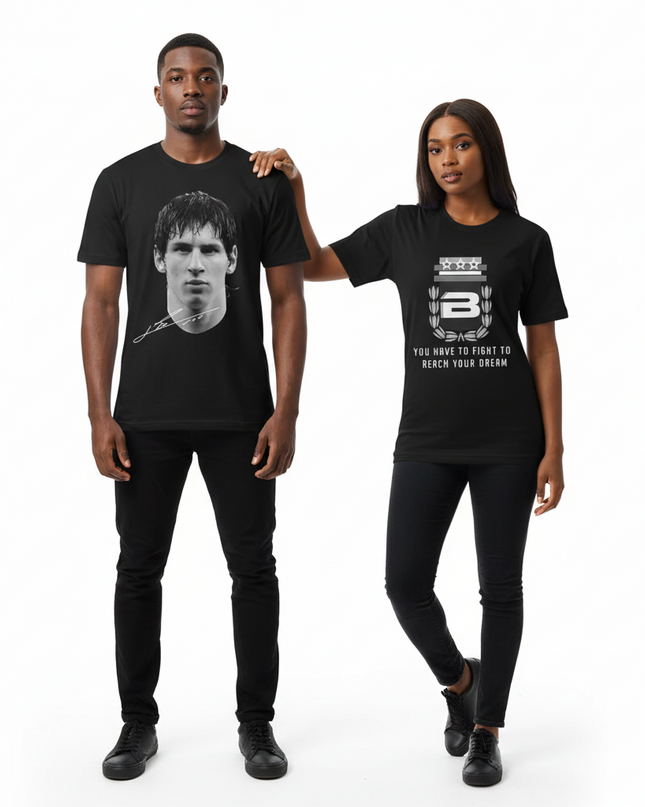 Football Legends Tee – Messi, Ronaldo & Neymar Mldrip