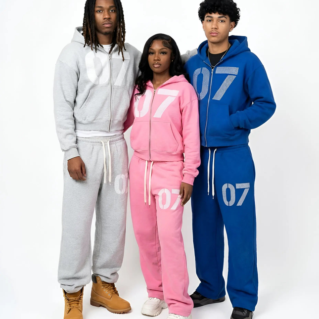 Gothic Streetwear Oversized Hoodie Set Mldrip