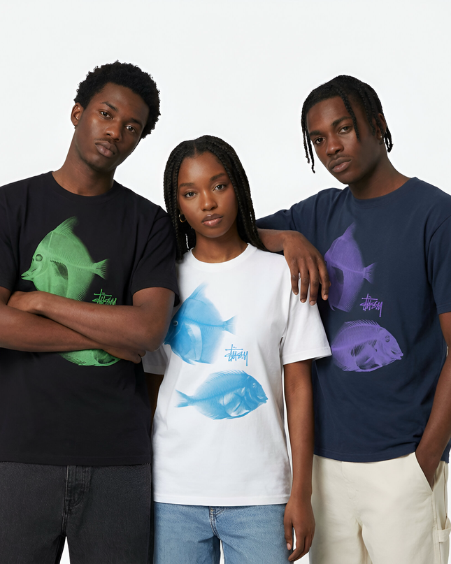 Stüssy Tea Fish T-Shirt – Streetwear Essential Mldrip