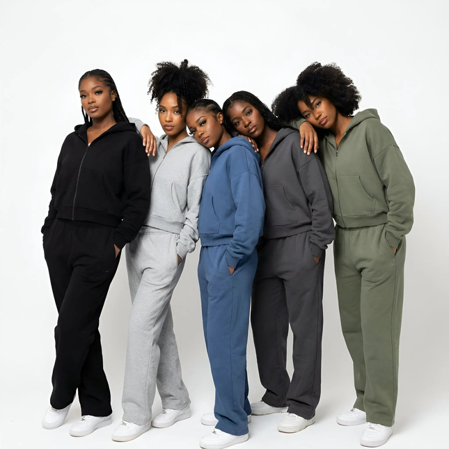 Y2K Retro Streetwear Hoodie Set Mldrip