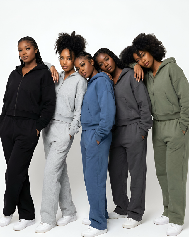 Y2K Retro Streetwear Hoodie Set Mldrip