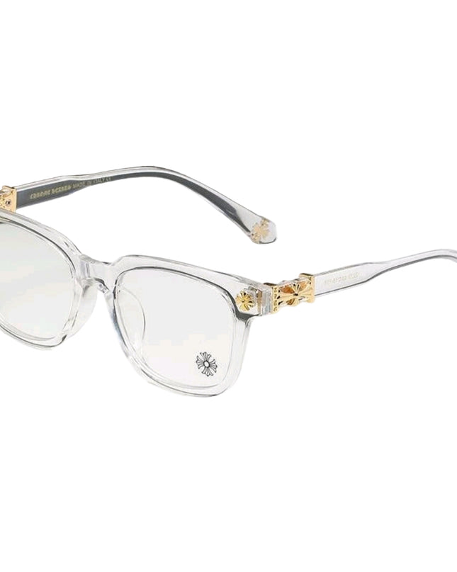 Chrome Hearts Glasses Gold White Chrome Hearts Glasses Mldrip