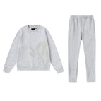 Grey crew neck sweatshirt set SET