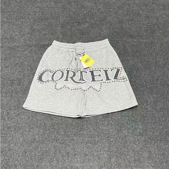 corteiz street embroidery zipper vest Alcatraz shorts new set