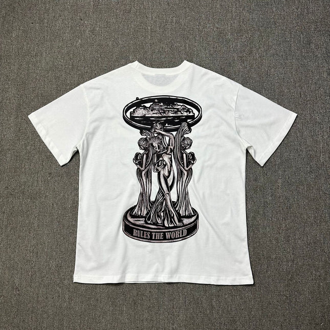 240g Unisex Letter Logo T-Shirt