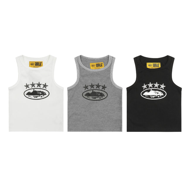 Corteiz 4Starz Alcatraz Tank Top Crew Neck Vest