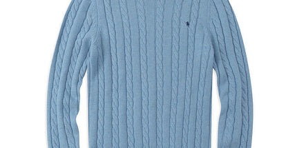 Casual Crew Neck Pony Sweater Knitwear
