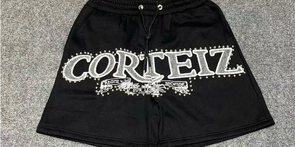 corteiz street embroidery zipper vest Alcatraz shorts new set