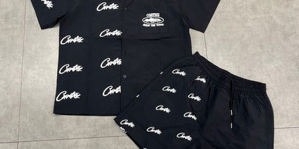 corteiz street embroidery zipper vest Alcatraz shorts new set
