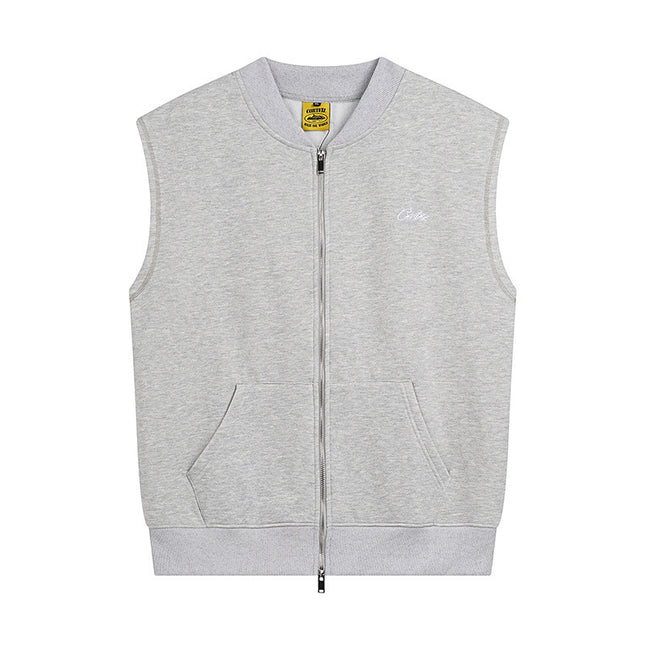corteiz street embroidery zipper vest Alcatraz shorts new set