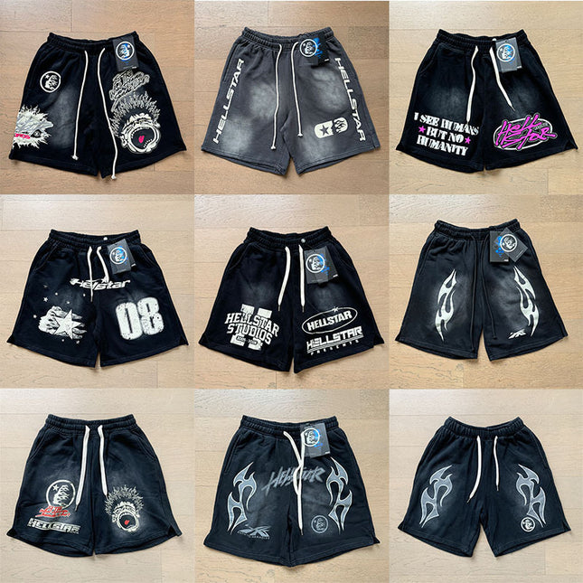 Saint Vintage shorts, cropped pants, high street baggy trousers