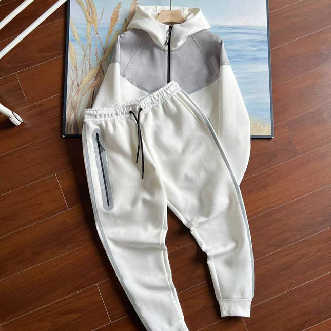 hooded tech fleece zipper suit