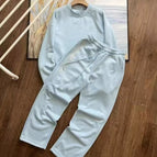 Crew neck set blue