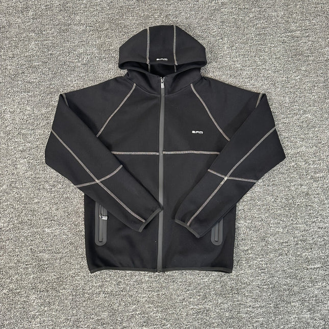 6PM Drill American Street Hip Hop Velvet Pullover Hooded Sweatshirt Long Sweatpants Men's Trendy Tracksuit Jacket