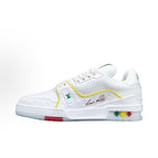 L8 Empty Rubber Trendy Shoes - Cruise White and Yellow