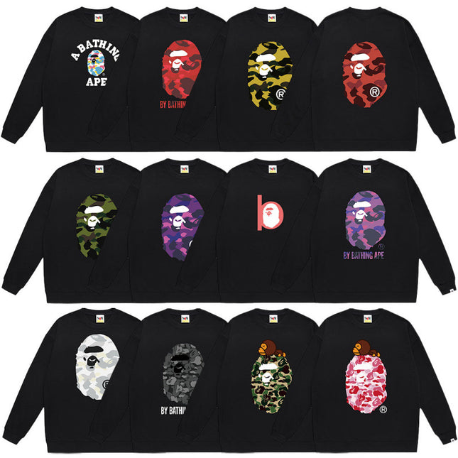 BAPE Ape Crew Neck Sweatshirt Long Sleeve