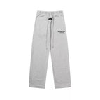 Straight trousers are gray