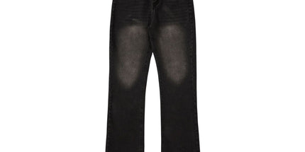 RDT Menswear| American Smoke Grey Tassel 507 Retro Cement Grey Trousers Cleanfit Jeans