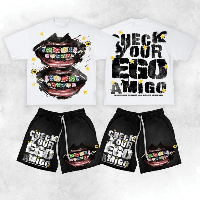 Crew Neck T-Shirt & Shorts Set