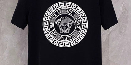Men's Vintage Print 100% Cotton Crew Neck T-Shirt
