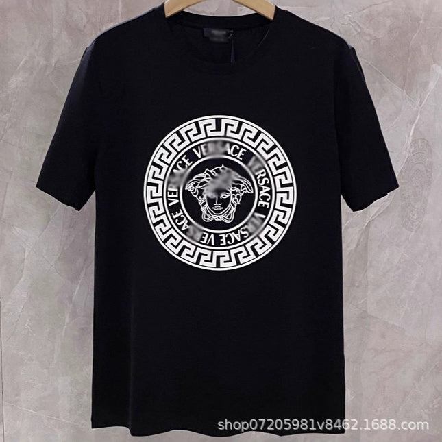 Men's Vintage Print 100% Cotton Crew Neck T-Shirt