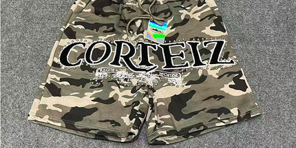 corteiz street embroidery zipper vest Alcatraz shorts new set