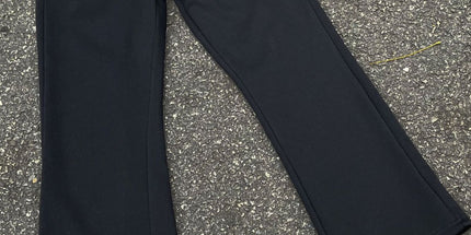 Unisex Slim Bootcut Black Casual Commuter Pants