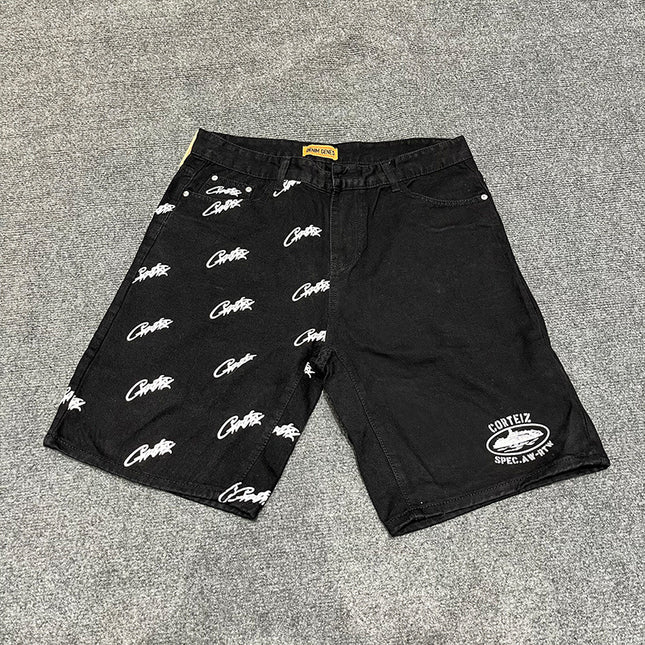corteiz street embroidery zipper vest Alcatraz shorts new set