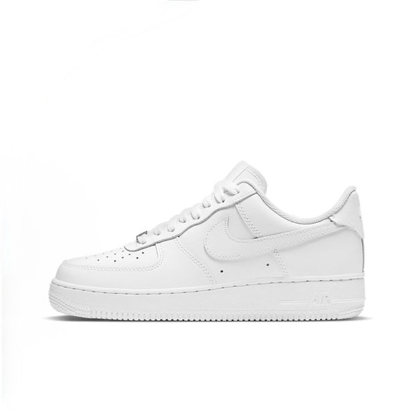 White sneaker with Nike logo on a white background