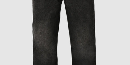 denim straight-leg pants jeans