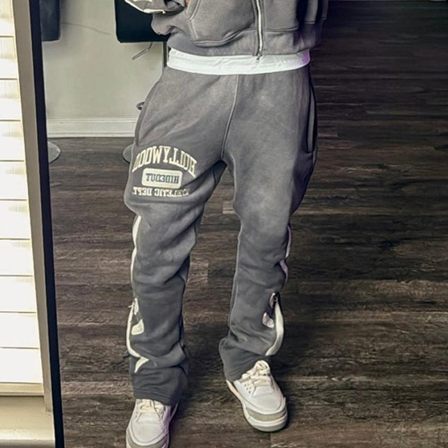 Y2k hooded zipper set