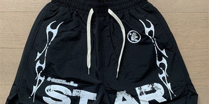 Saint Vintage shorts, cropped pants, high street baggy trousers