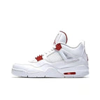 AJ4 white red buckle