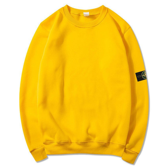 STON Stone Hooded Sweatshirt Badge Crewneck