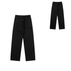 8892 Black Fleece Straight Pants