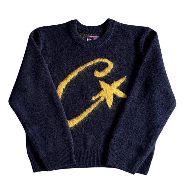 Versatile Long-Sleeved Knit Sweater Pullover
