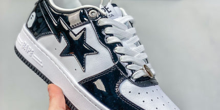 BAPE Patent Casual Shoes Sneakers