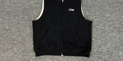 corteiz street embroidery zipper vest Alcatraz shorts new set