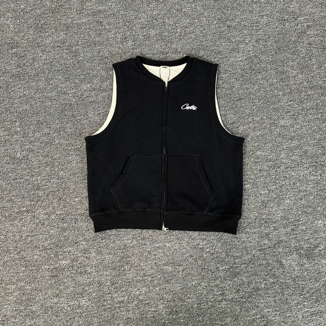 corteiz street embroidery zipper vest Alcatraz shorts new set