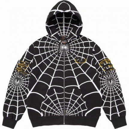 2026 Amazon Cross-border Foreign Trade X VAN Spider Web Zipper Hoodie Jacket Unisex Sweatshirt