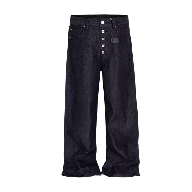 Retro jeans men's street casual wide-leg pants