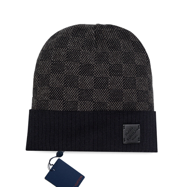Classic Leather Label Unisex Knitted Beanie