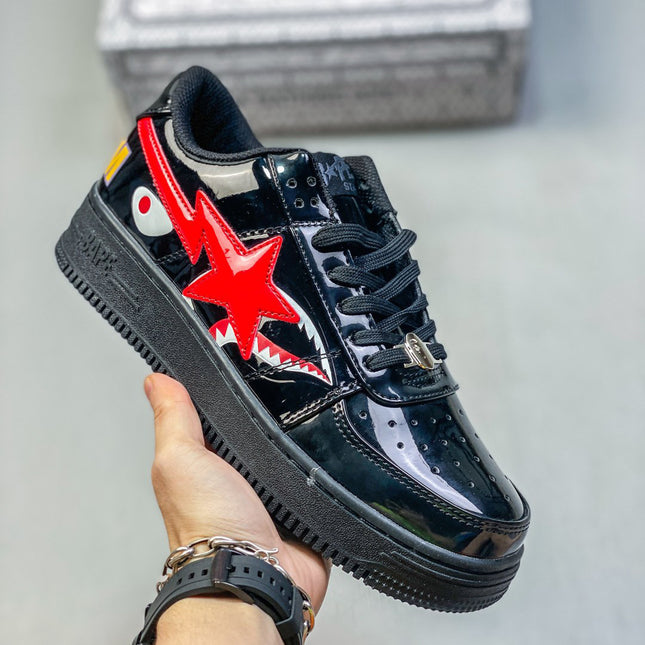 BAPE Patent Casual Shoes Sneakers