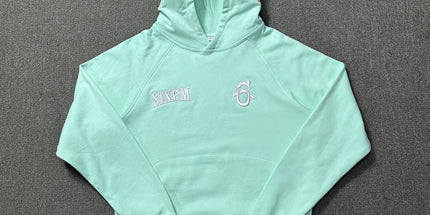 6PM Drill American Street Hip Hop Velvet Pullover Hooded Sweatshirt Long Sweatpants Men's Trendy Tracksuit Jacket