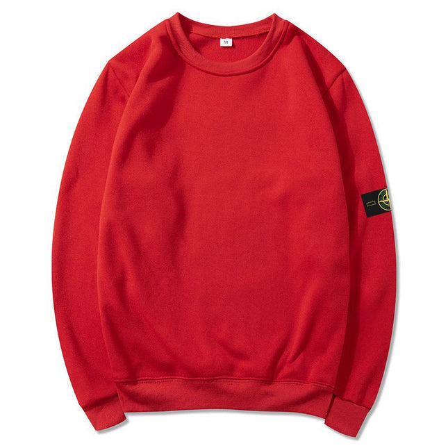 STON Stone Hooded Sweatshirt Badge Crewneck