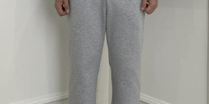 Unisex Slim Bootcut Black Casual Commuter Pants