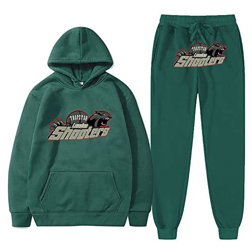 Unisex Trendy Hooded Fleece Sweatshirt Sports Suit