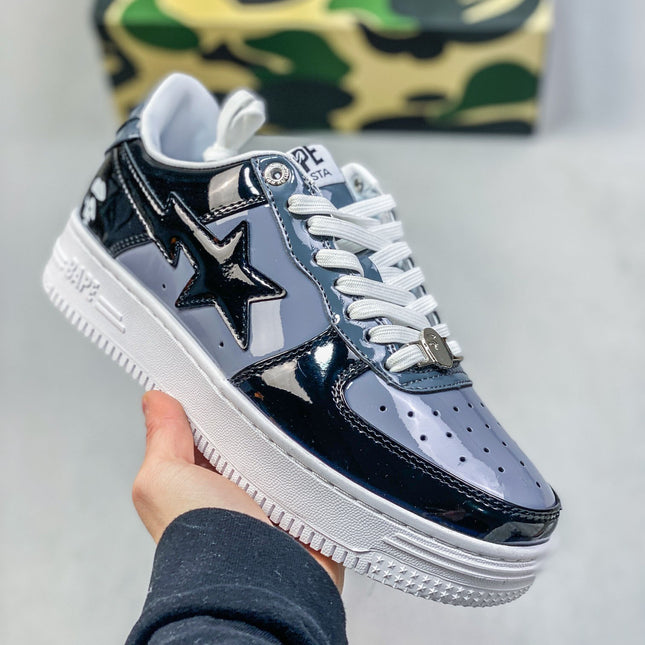 BAPE Patent Casual Shoes Sneakers